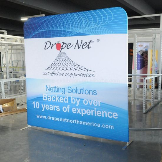 China Cheap Exhibition Booth Banner Promotional Tension Fabric Tube Display