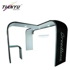 10x20ft Customized Portable Modular Reusable Exhibition Trade Show Booth Stand Display In Aluminum