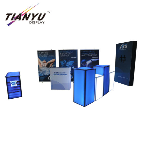 Exhibition Aluminum Promotion Counter, Table Display Counter