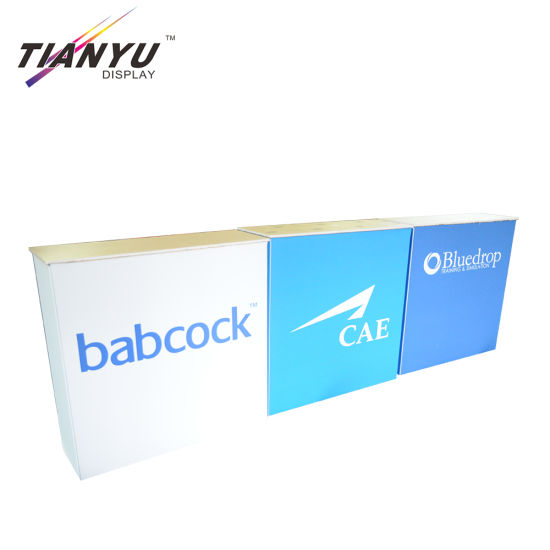 Custom Logo Rectangle Shape Trade Show Exhibition Counter