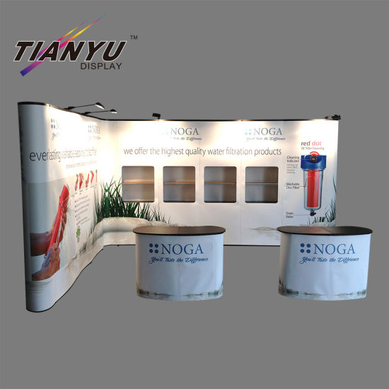 4X3 Pop up Displays Adjustable Custom Printed Fabric Support Stand