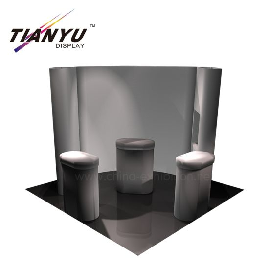 Customized Newly Innovative Booth Exhibit Display 3D Pop up Stand Banner Display