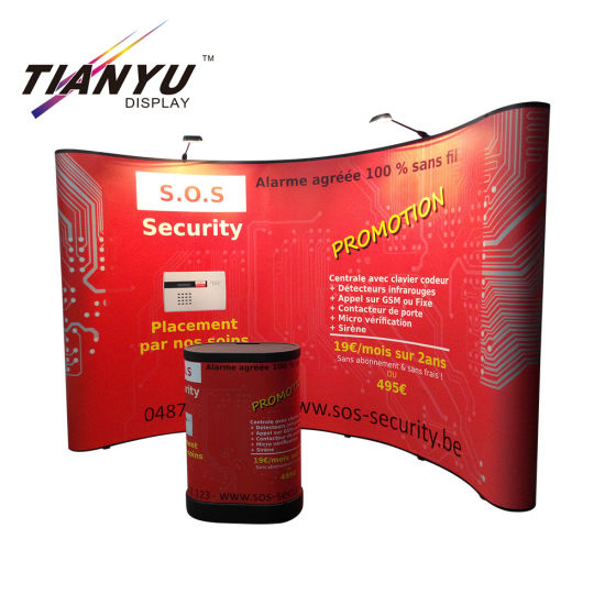 Custom Service Easily Open Folding Pop up Stand for Outdoor Promotion