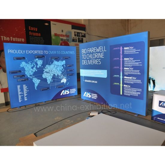 Exhibition Aluminum Light Box Profile Display Stand Portable Exhibition Stands Booth Design