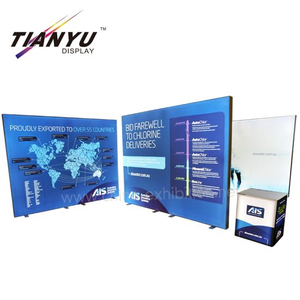 Exhibition Aluminum Light Box Profile Display Stand Portable Exhibition Stands Booth Design