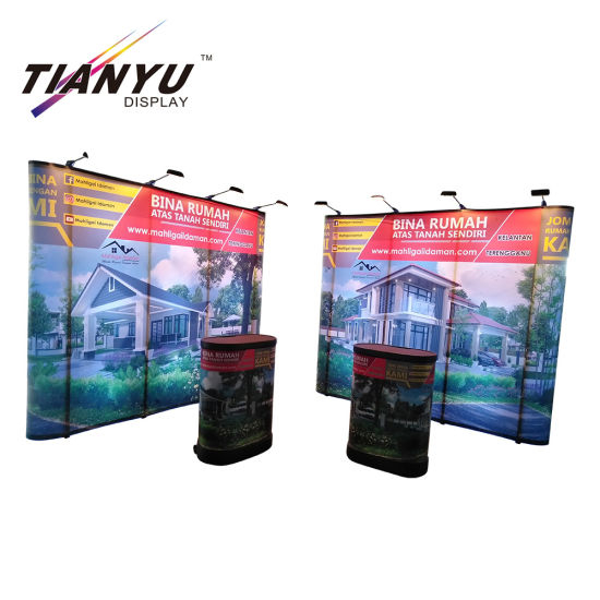 Aluminum 3*3 Display Stand Exhibition Booth Pop up Banner