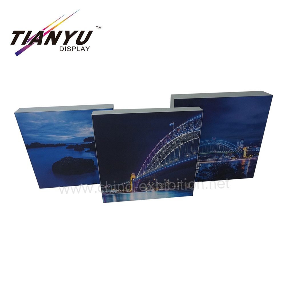 Two Sided LED Backlit Fabric Small Light Box Free Standing Light Boxes for Exhibition