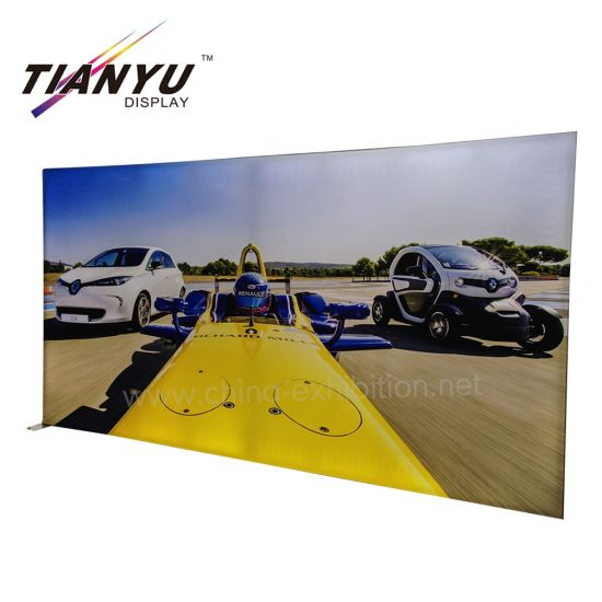 Double Side Free Stand Light Boxes Slim 65mm Frameless Fabric Light Box with Edge Lit Module