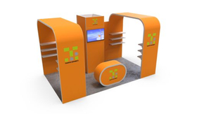 10 X 20 Aluminium Profile China Free Standing Trade Show Contractor for Modular Exhibition Booth