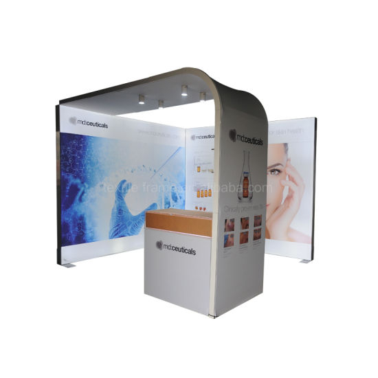 Cheap expo display stand exhibition custom logo trade show equipment modern trade show booth