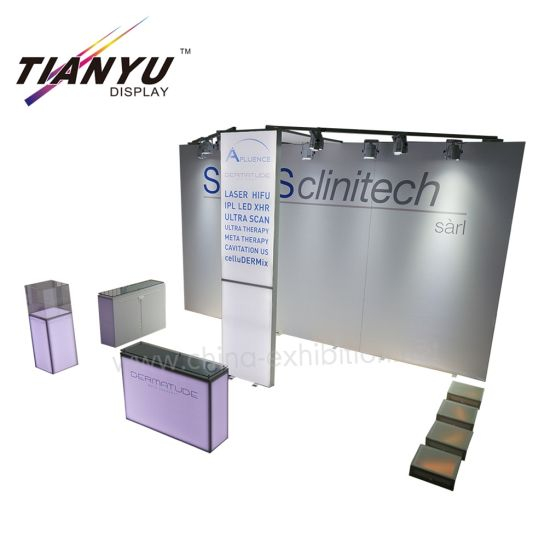 China Manufacturer Fabric Fair Advertisement Simple 20FT Exhibition Booth Stand