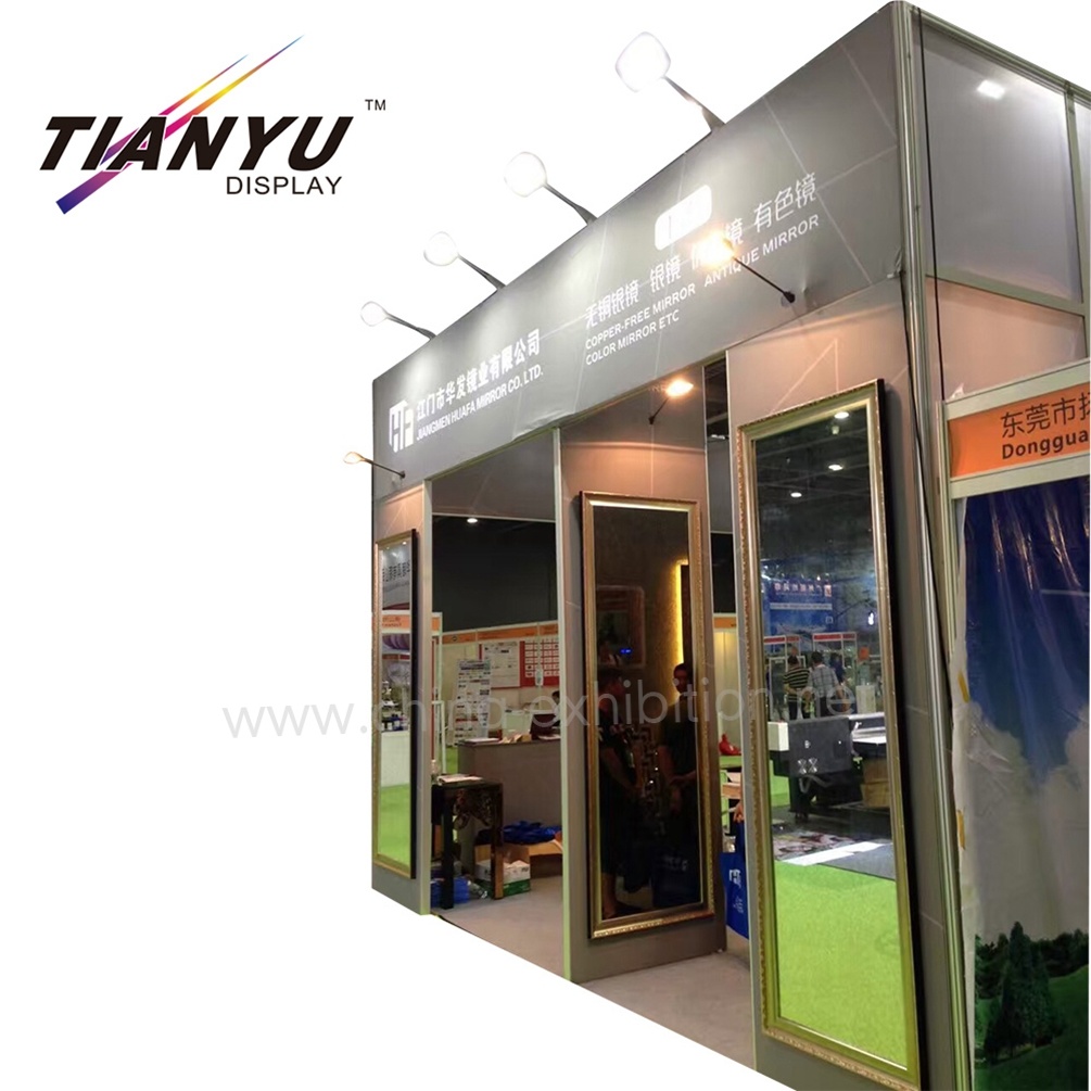 Custom Design Mirror Booth Modular and Tool-Less Smart Aluminum Trade Show Stand