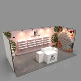 Factory Supply 3X6 Installation Hot Selling Fashion Modular Exhibition Booth Display