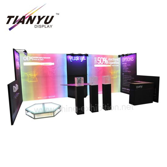 Tian Yu Offer Three Side Open Aluminum Exhibition Booth for Show LED Lights