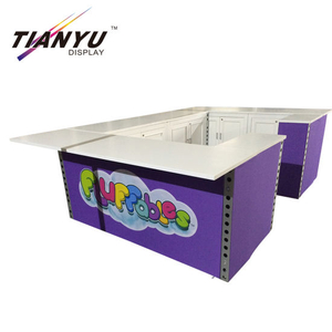 Hot Sale & Flexible Advertising Promotion Table, Exhibition Promotion Counter, Promotor Promotion Table
