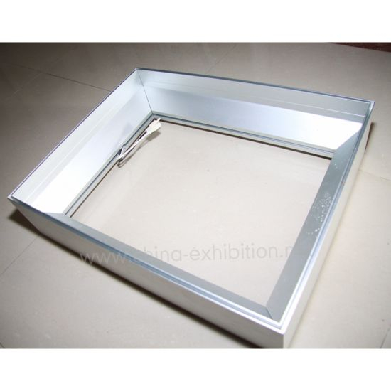 Custom Black Color Aluminium Profile Silicone Edge Light Box for LED Display