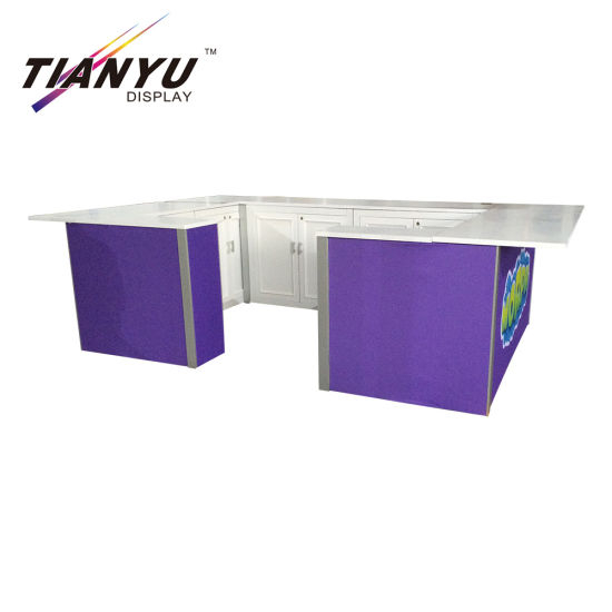 Modern Exhibition Promotion Shop Round Counter Design