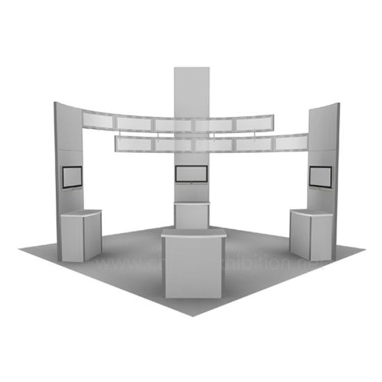 20X20 Innovative Exhibition Booth for Upmarket Mac Makeup Display