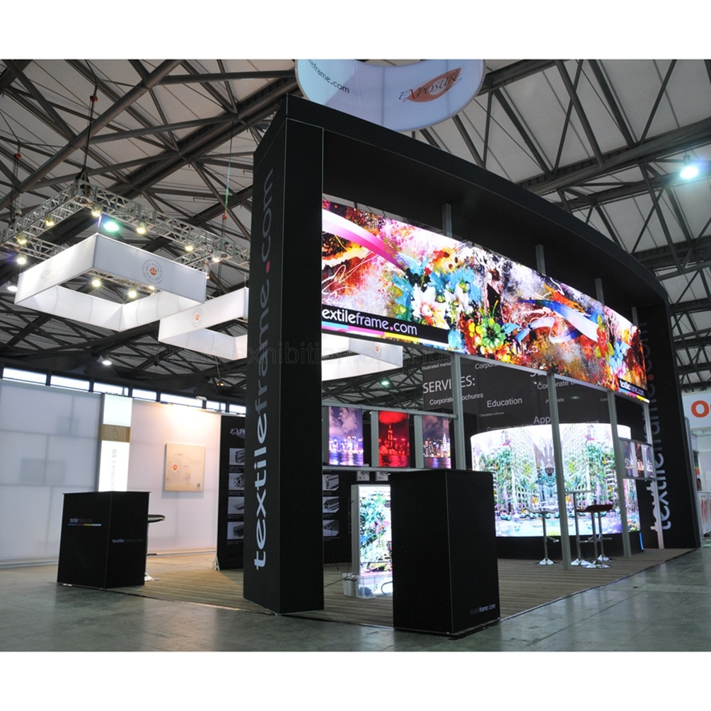 Hot Sale Exhibition Booth Curve 4 by 9 Expo Trade Show Display