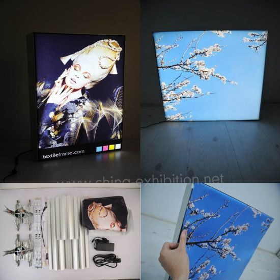 China Top Aluminium Profile Banner Manufacturers Backlit Sign Board Lightbox for Product Photography