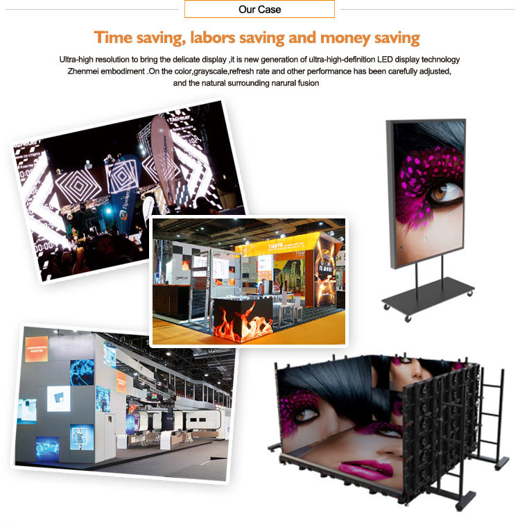 Customized 3X3, 3X6, 6X6m Trade Show Booth Screen Video Wall with M Series Frame