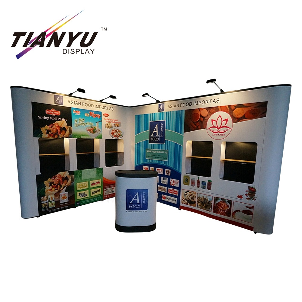 Luxury Aluminum PVC Display Foldable Advertising Floor Standing Backdrop