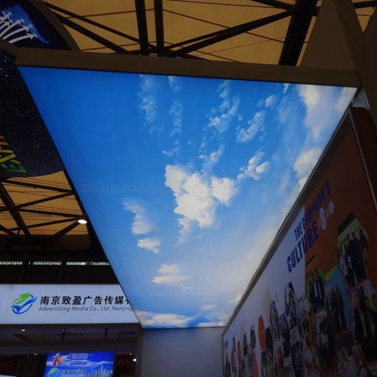 Ce Cerfication Frameless Advertising Display Textile LED Light Box/Ceiling Tile Booth