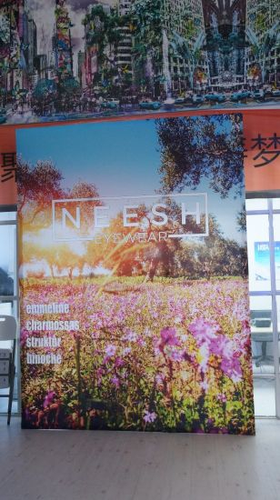 Custom Printing Road Side Promotional Pop up a Frame Fabric Banner