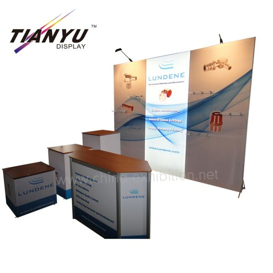 High Quality Portable Exhibition Mobile Table Promotional Counter