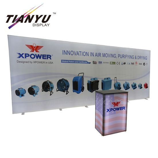 Portable Exhibition Tension Fabric Aluminum Promotion Table Trade Show Display Counter