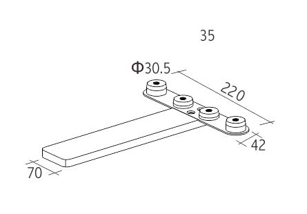 180 Degrees Half Base Foot