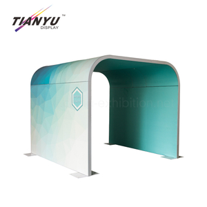 High Quality Portable Lightweight Fabric Curve Shape trade fair booth