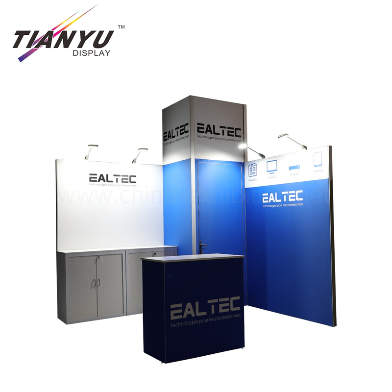 modular easy set up Exceptional Quality Custom Printing advertising display 3X3 reusable exhibition booth stand