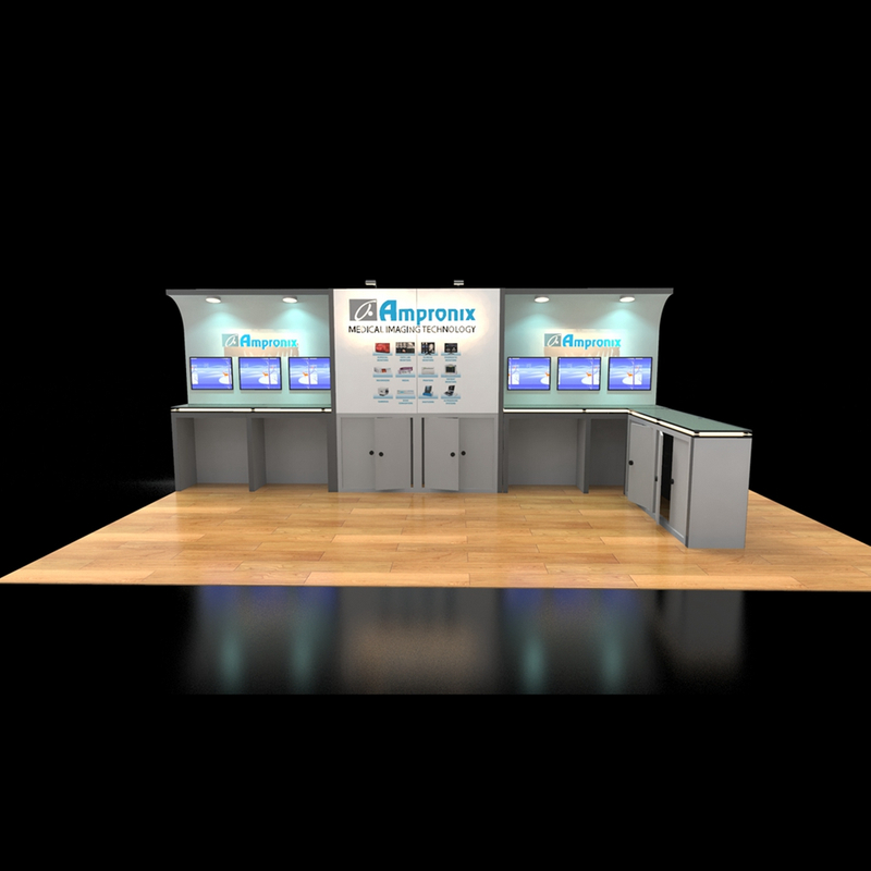 10x20ft/3x6m Modular Exhibition Booth With Graphic Designing