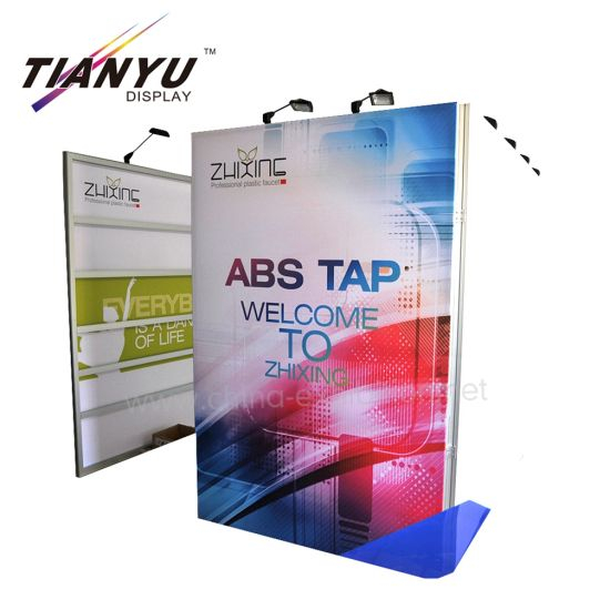 Tian Yu Do Island Exhibition Booth Stand Design 10X10 Feet with Shelf System