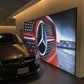 Silicone edge graphic LED backdrop frameless light box for famous Brand car backdrop