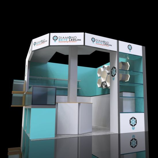 Small Aluminum Modular Customized Booth for Trade Shows Equipment