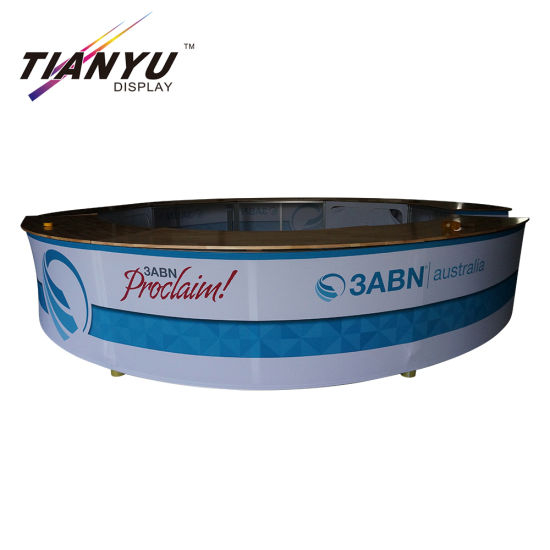 Modern Exhibition Promotion Shop Round Counter Design