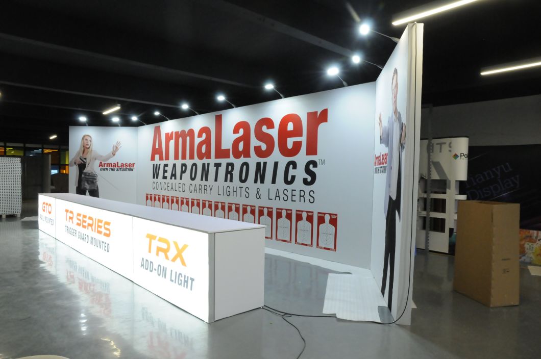 2019 New Products Fast Delivery Easy Install Advertising Tension Fabric Display Trade Show Booth 20X20