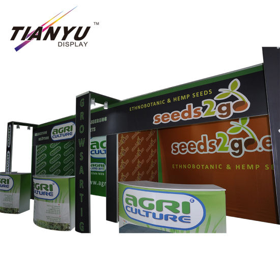 Advertising Tension Fabric Aluminum Frame Customized Portable Exhibition Booth