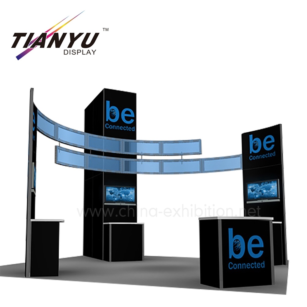 20X20 Innovative Exhibition Booth for Upmarket Mac Makeup Display