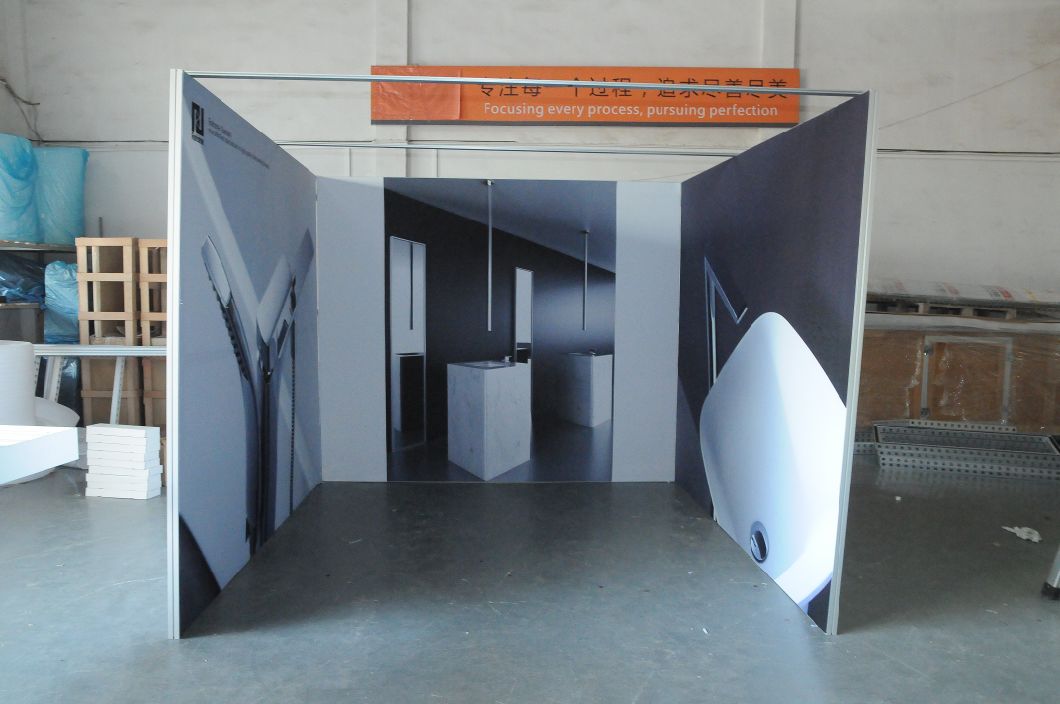 Wholesale Custom Printing Curved Trade Show Portable Booth