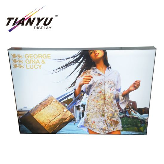 Double Sided Square Shape Board Aluminum Frame Tension Light Box Photo Frame Advertising Light Box