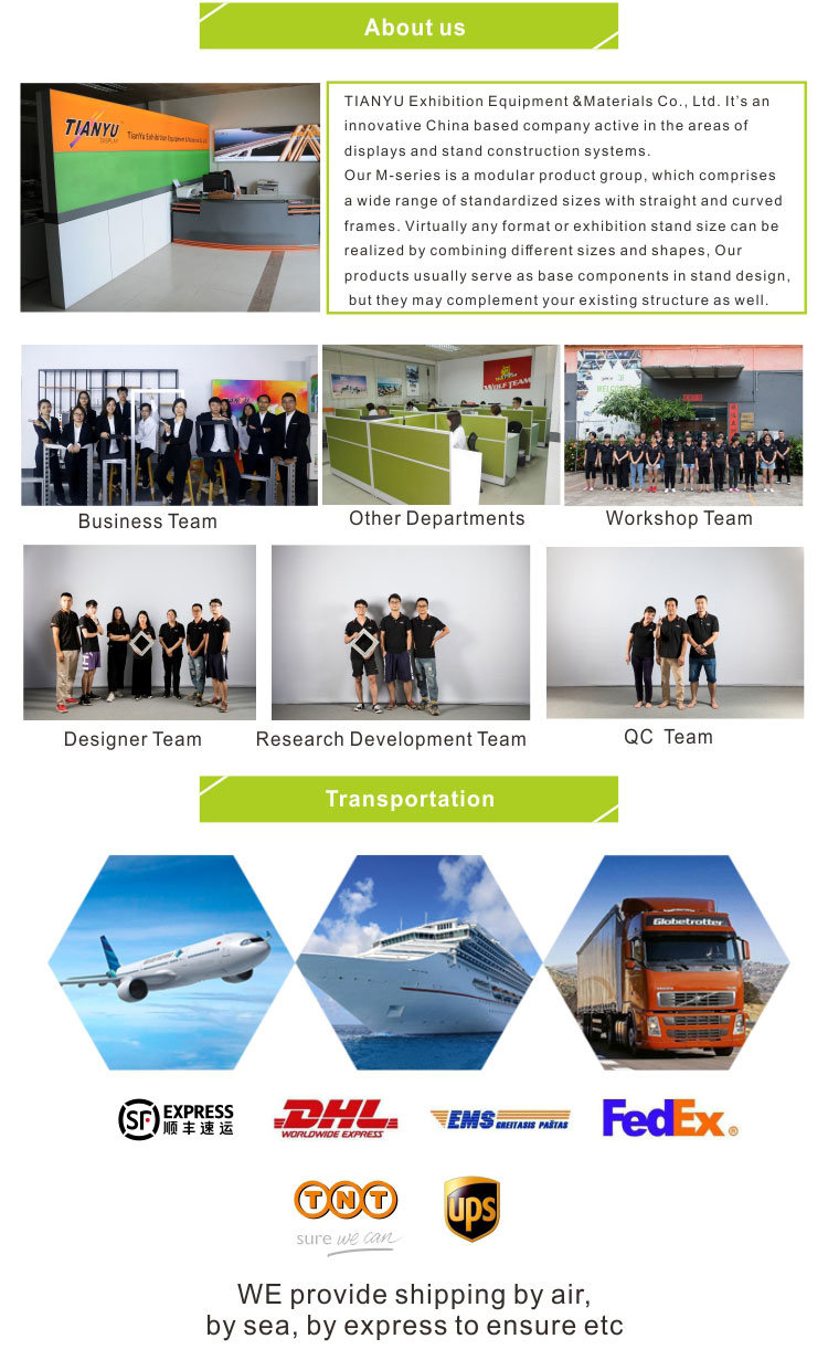 Heat Transfer Printing Tension Fabric Pop up Display Portable Backdrop Stand