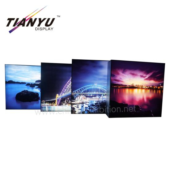 Two Sided LED Backlit Fabric Small Light Box Free Standing Light Boxes for Exhibition