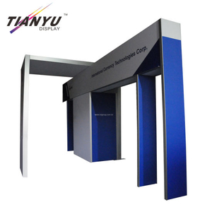 4x4 Flexible Frame Advertising Display Stand With Aluminum Counter
