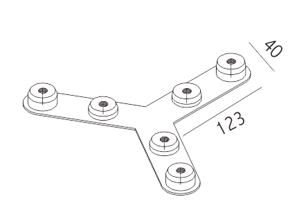 Y Shape 3 Ways Connector