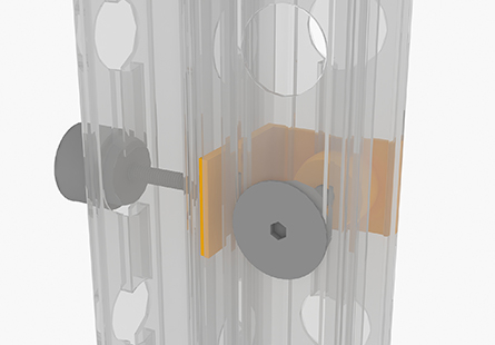 90 degrees connector (for connecting the 62mm light box only)