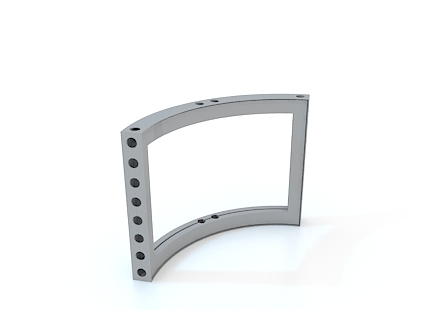 M-series Anodized Aluminum Curved Frame 1/16th