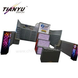 Customized Expo Display Stand, Clothing and Shoes Trade Show Booth Stand Portable